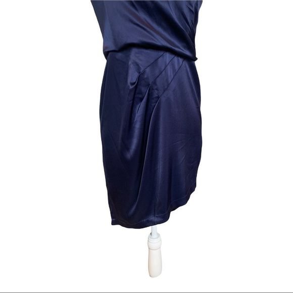 Alice and Olivia Blue Satin Mini Dress| See description - Picture 7 of 12